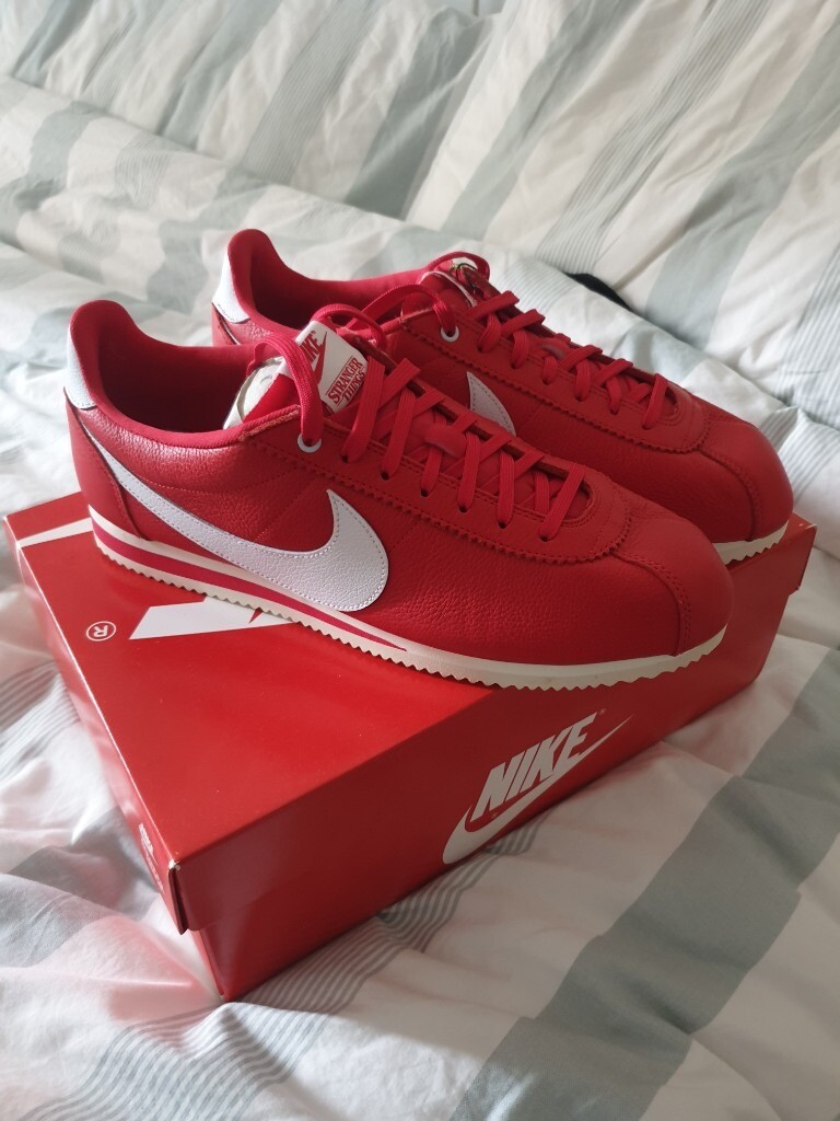 red nike cortez stranger things
